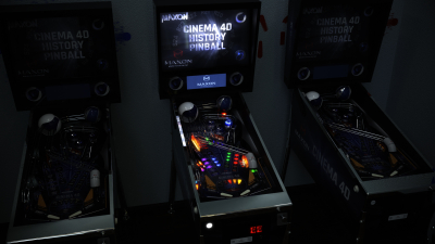 Still image of Cinema4D History Pinball by hr-art Hubertus Reuber