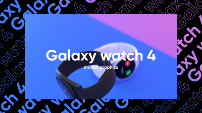 Still image of Galaxy watch 4 motion graphics by Yubin Lim