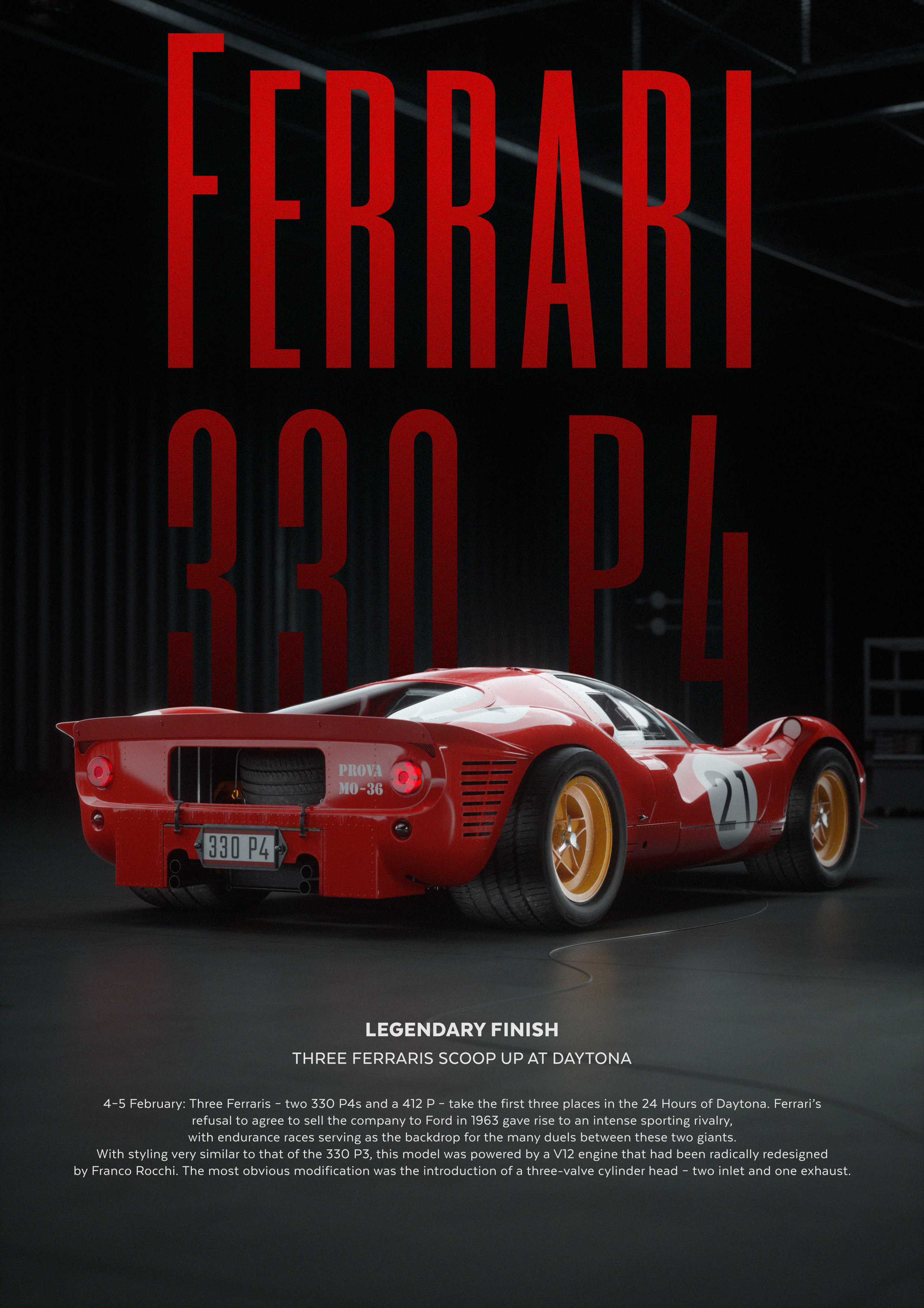 FERRARI 330 P4 Replica NOBLE | 10 000 Tours du Castellet 202