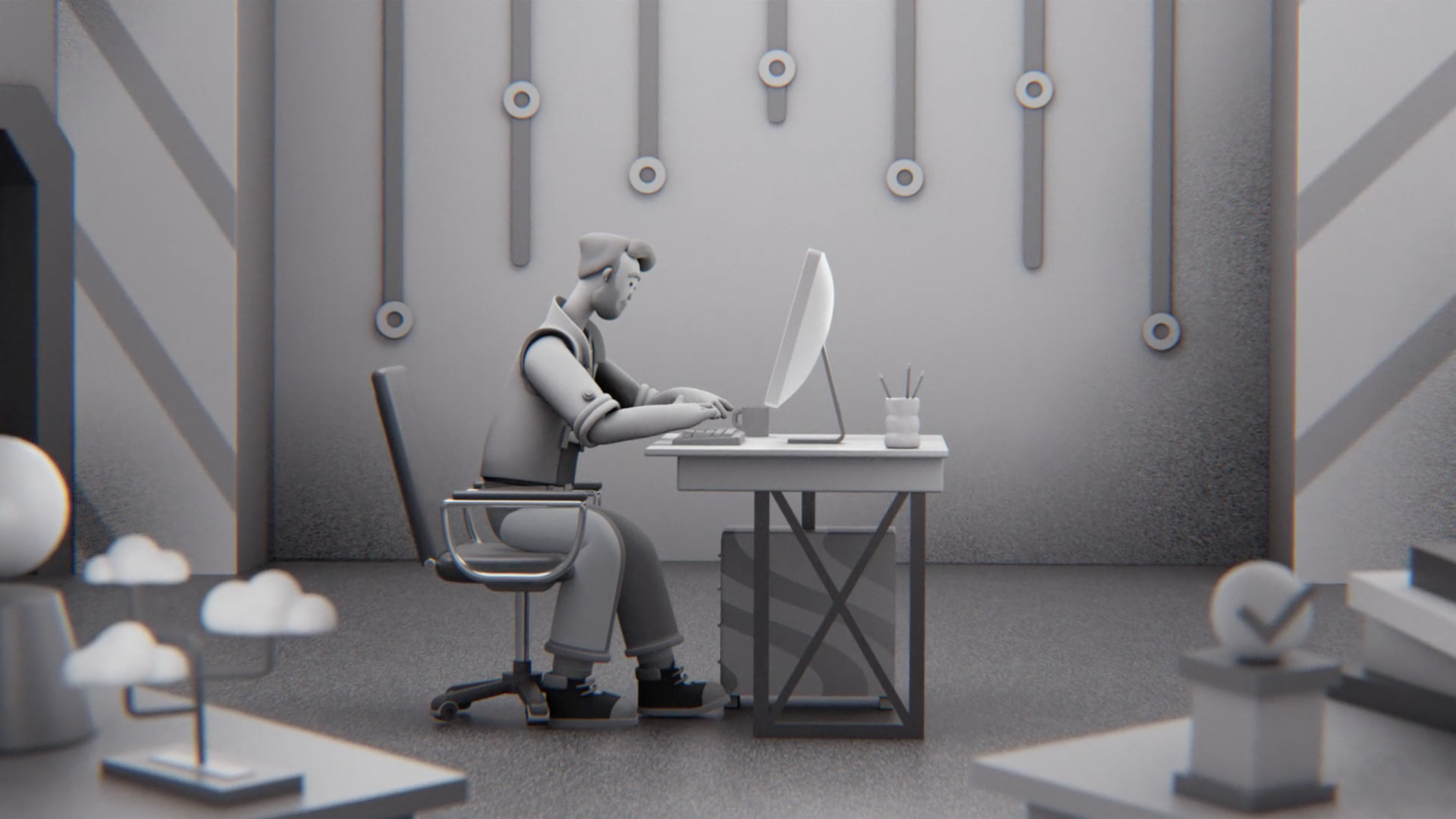 Stanford University. Intro for TreeHacks by Collby Graphics, a nominee on Motion Design Awards