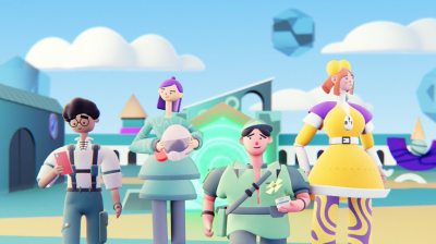 Still image of Stanford University. Intro for TreeHacks by Collby Graphics