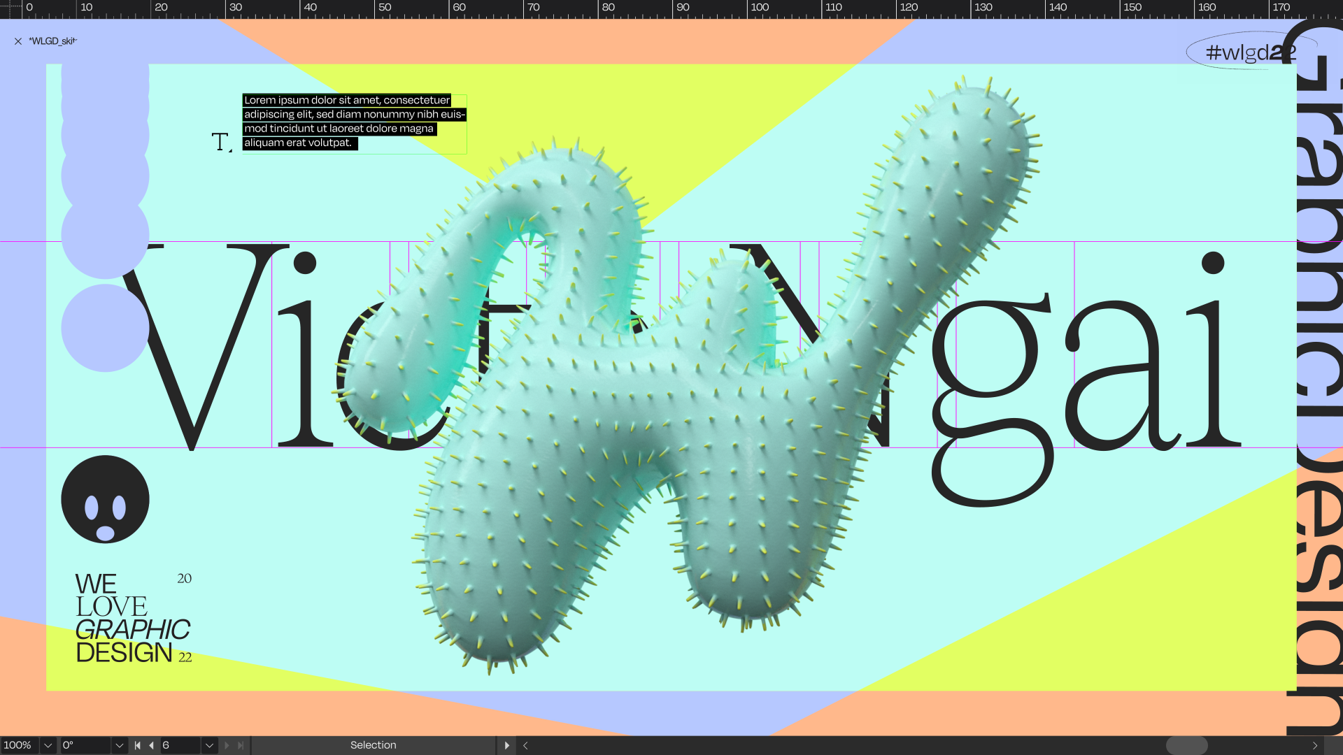WLGD22 Opening Titles by Friction, a nominee on Motion Design Awards