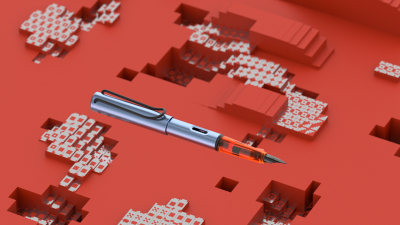 Still image of LAMY al-star / denim & aubergine / special edition 2025 by Büro Achter April / Michael Fragstein