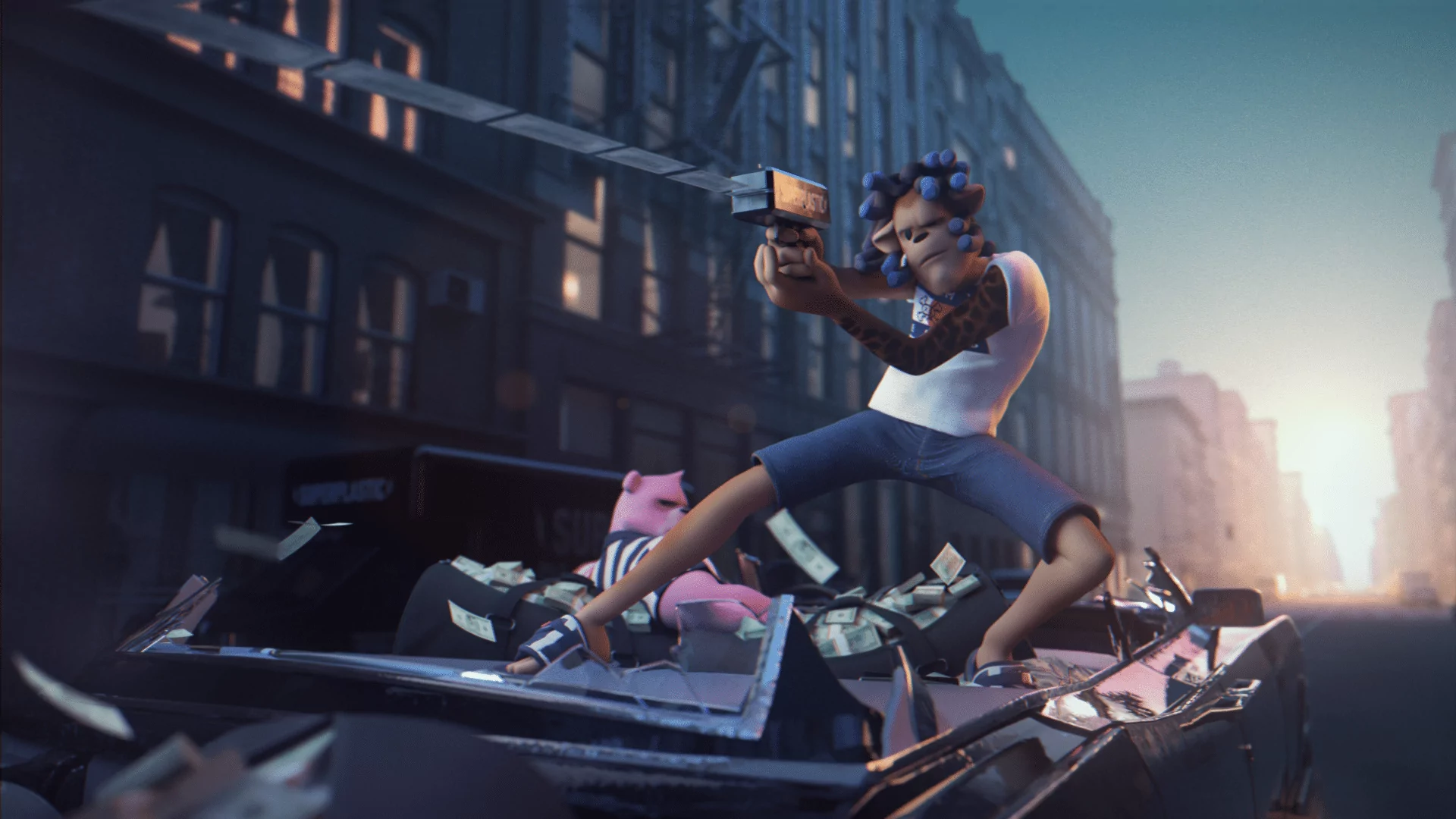 Ghost Kidz - "Big Bag" (feat. Armani Caesar) by Tonic DNA, a nominee on Motion Design Awards