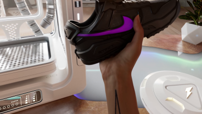 Still image of RTFKT x Nike Dunk Genesis "Void" 3D Printer Video by Already Been chewed