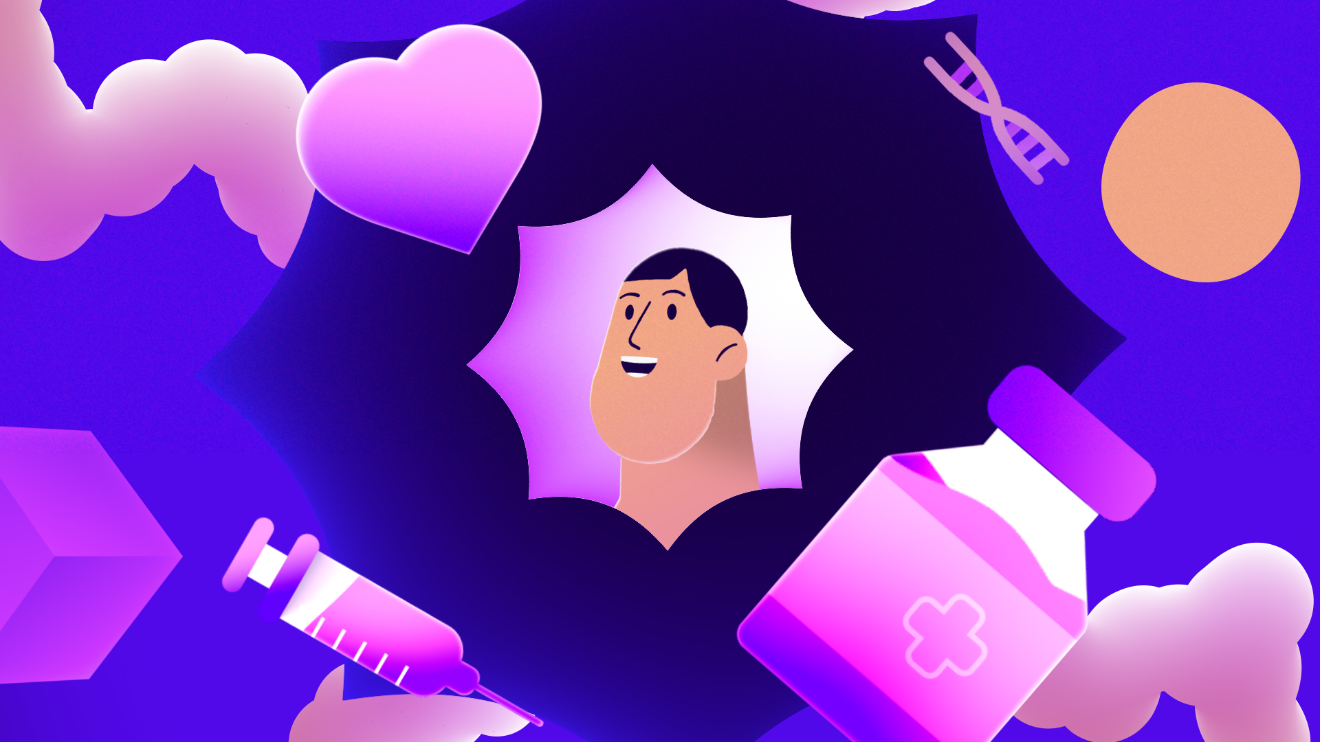 Sanofi Illustration System by erwan rivoal, a nominee on Motion Design Awards