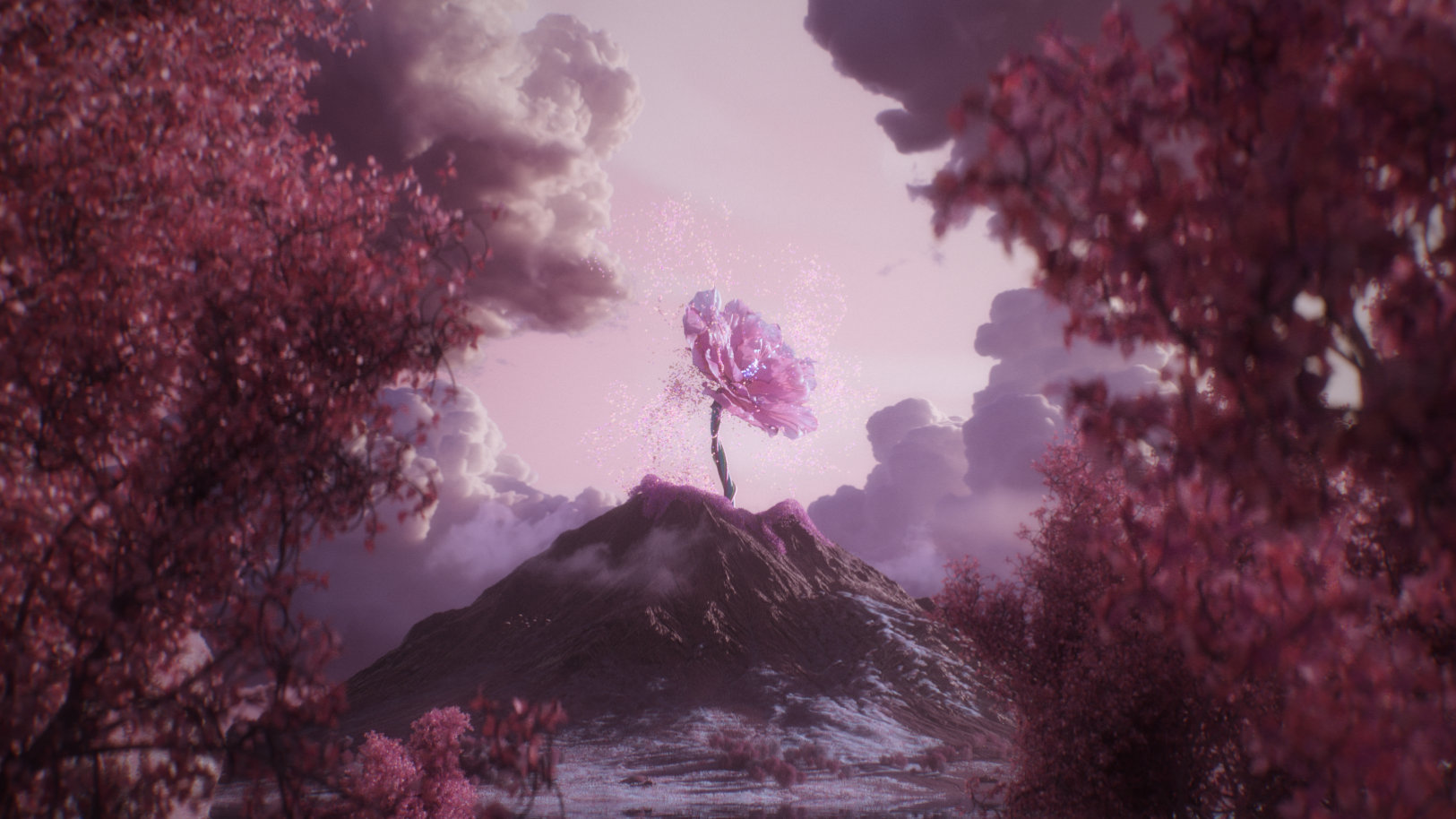 Mt. Floret by Dan Ulv, a nominee on Motion Design Awards