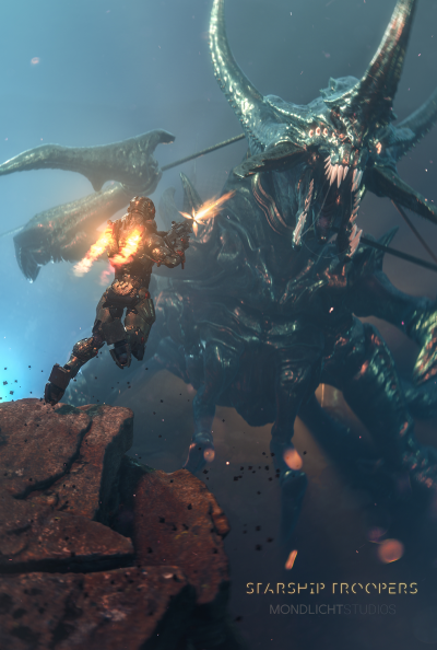 Still image of Starship Troopers // Title sequence by Mondlicht Studios