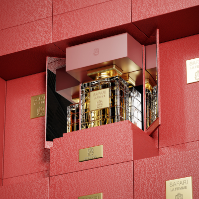 Still image of 3D Product Animation - Safari La Femme Perfume by Van Homsi