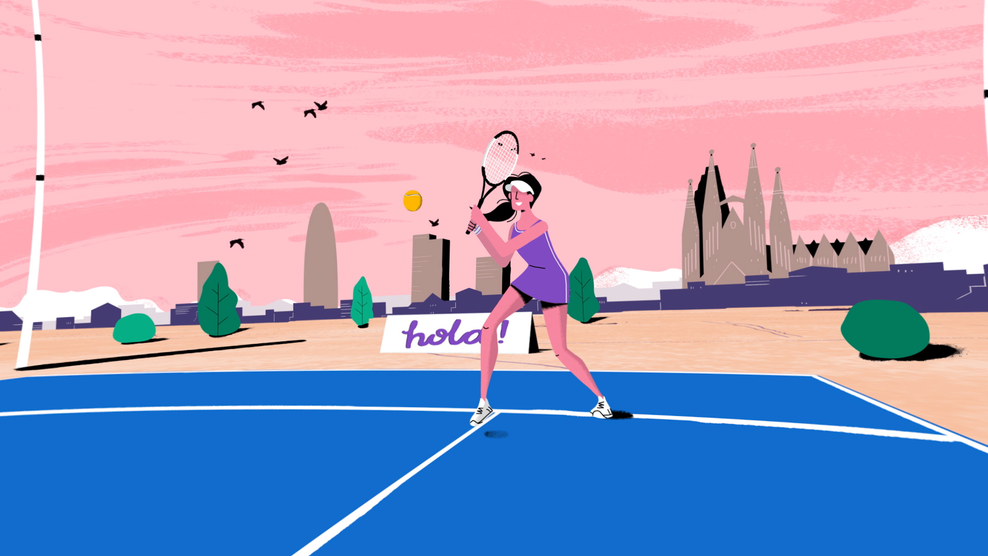 Tennis Map Holidays by Mellow Studio, a nominee on Motion Design Awards