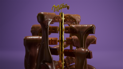 Still image of milka "Golden Joy" by Barthes