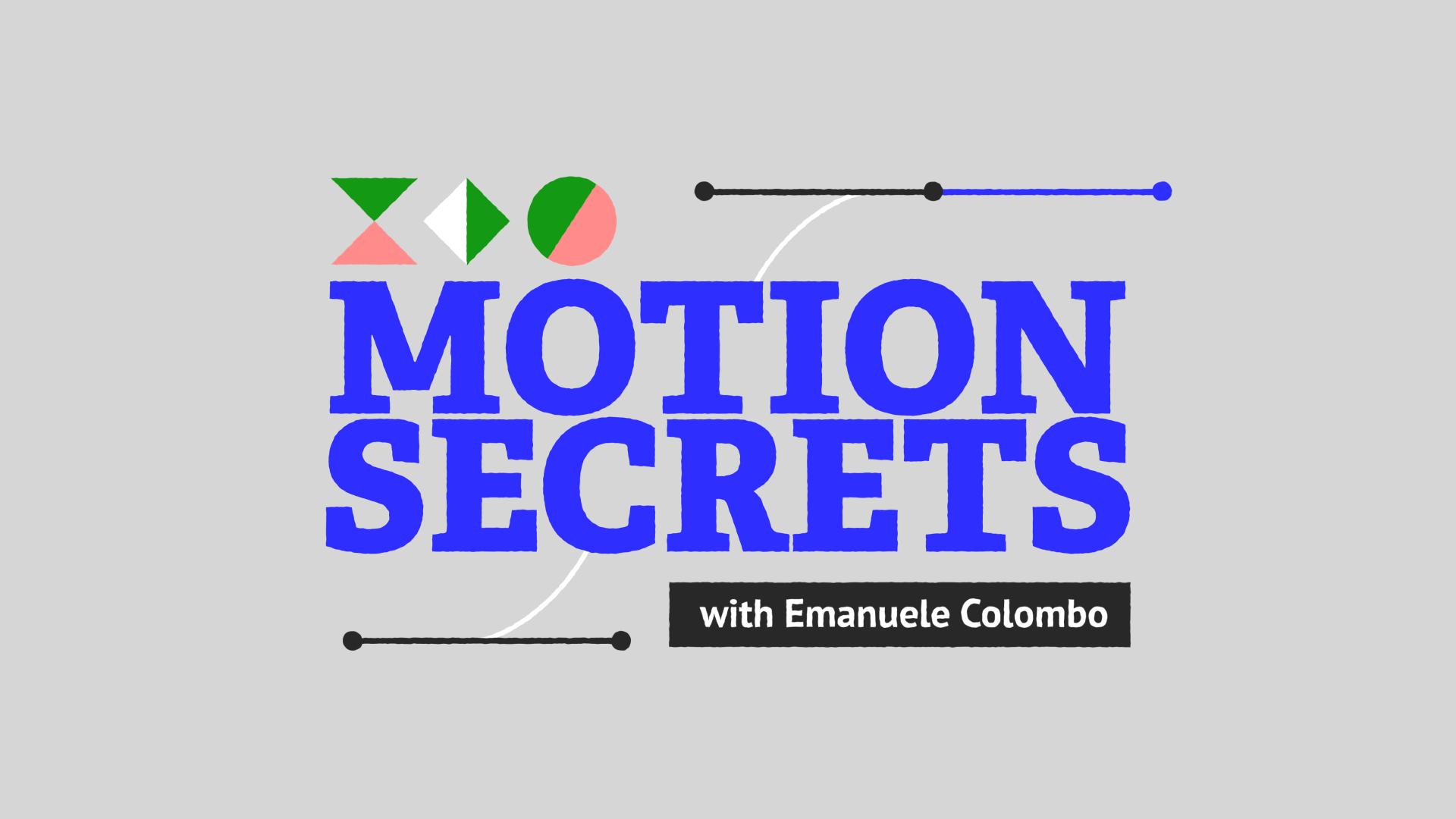 Motion Secrets by Antimatter, a nominee on Motion Design Awards