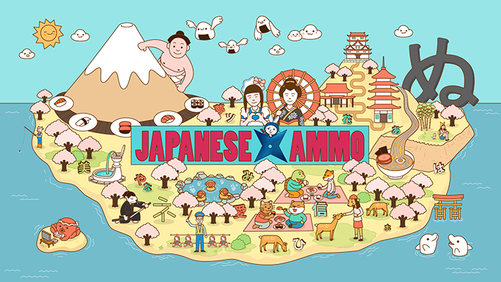 Japanese Ammo by Mozmene, a nominee on Motion Design Awards