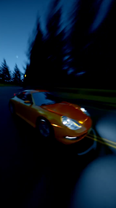 Still image of Porsche at road by alanomoxo