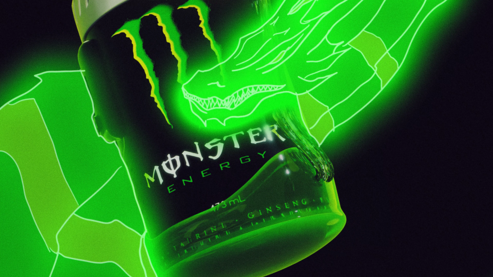 Monster Energy Drink - Dragon by alanomoxo, a nominee on Motion Design Awards