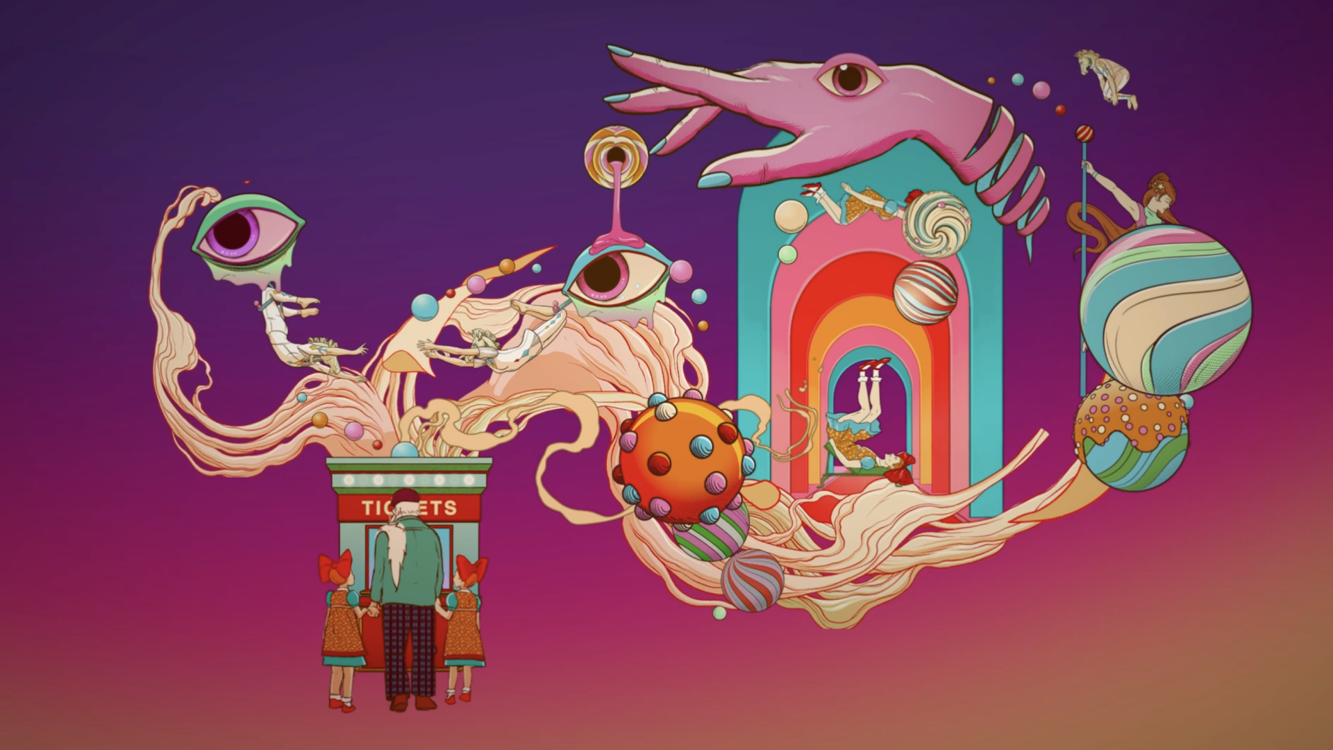ILLU - Cirque du Soleil by ALEJANDRO GIL, a nominee on Motion Design Awards