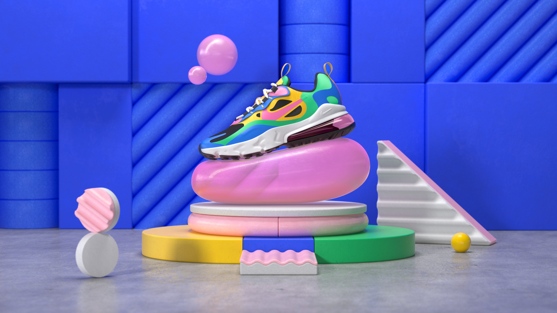 NIKE - Gumball Pack by Not Real, a nominee on Motion Design Awards