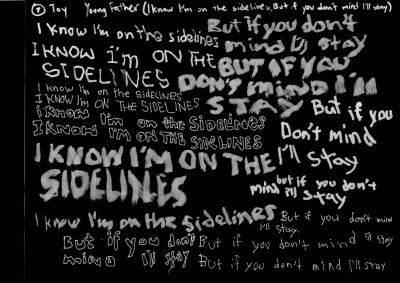 Still image of Kinetic Lyrics Video for Toy by Young Fathers by Reed Sullivan