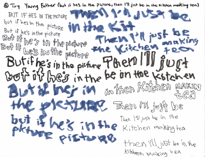 Still image of Kinetic Lyrics Video for Toy by Young Fathers by Reed Sullivan