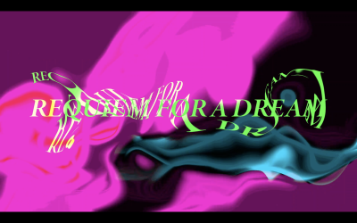 Still image of REQUIEM FOR A DREAM. Film titles by Lugovaya Tatyana