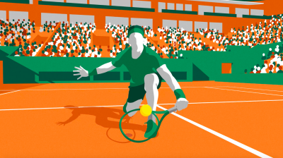 Still image of Roland Garros Opening Sequence 2021 by Ramon+Pedro