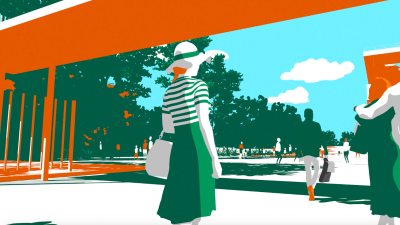 Still image of Roland Garros Opening Sequence 2021 by Ramon+Pedro