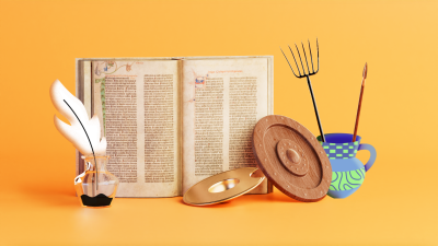 Still image of The creative process by El Quijote by juanvi.motion