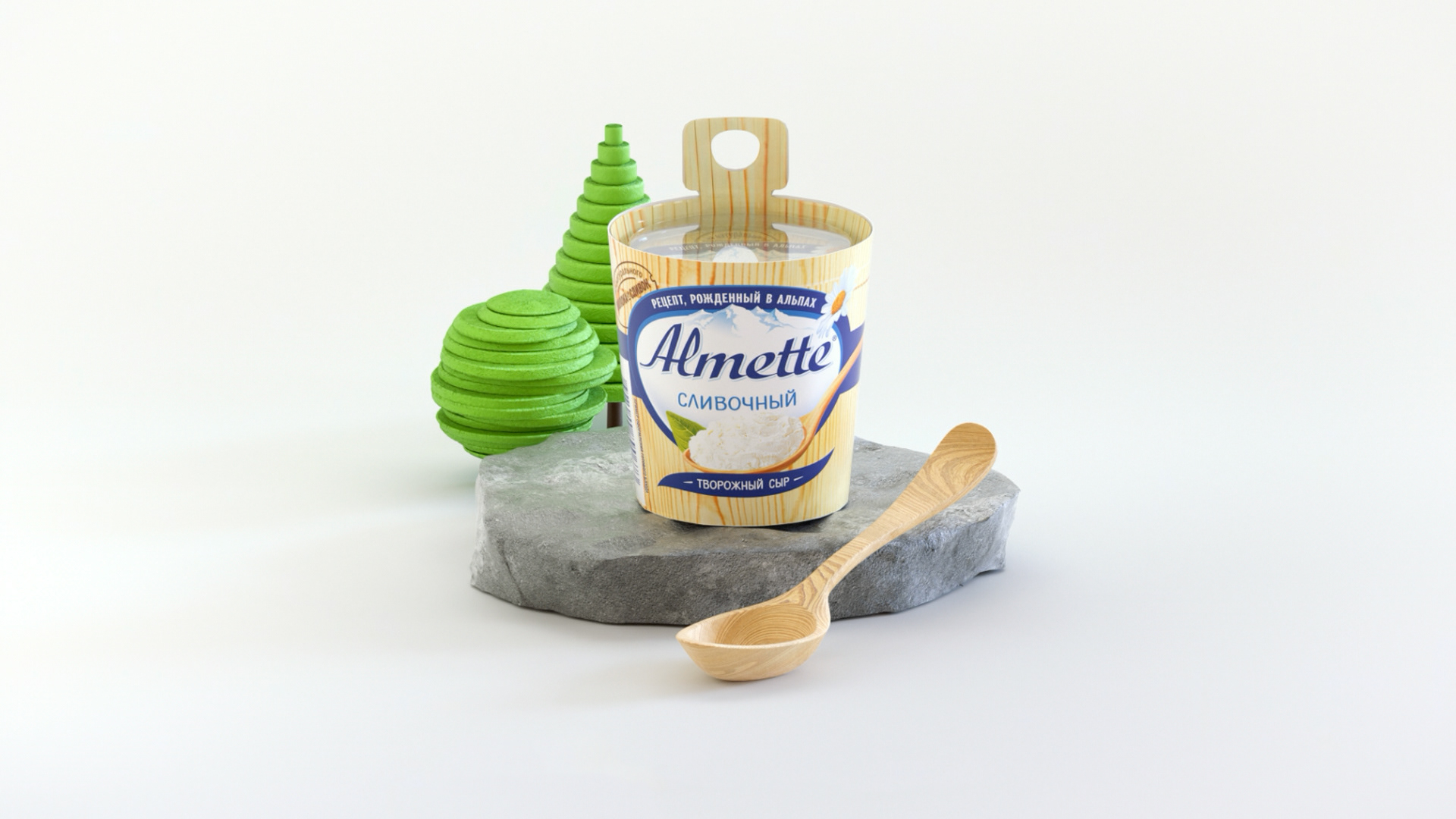 Almette cheese production by ZERO, a nominee on Motion Design Awards