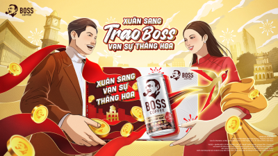 Still image of Boss Coffee New Year Campaign by BALANCE